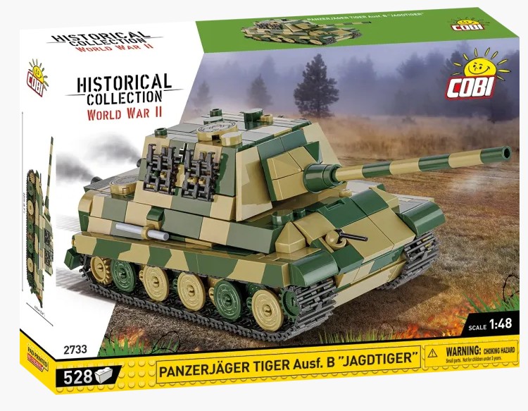 COBI Historical Collection 2733 - Panzerjäger Tiger Ausf.B Jagdtiger WWII Bausatz 1:48 528 Klemmbausteine