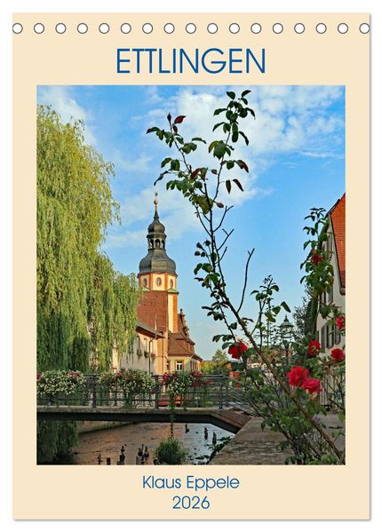 ETTLINGEN (Tischkalender 2026 DIN A5 hoch) CALVENDO Monatskalender