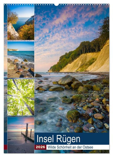 Insel Rügen - Wilde Schönheit an der Ostsee (Wandkalender 2026 DIN A2 hoch) CALVENDO Monatskalender