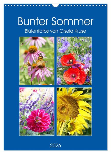 Bunter Sommer (Wandkalender 2026 DIN A3 hoch) CALVENDO Monatskalender