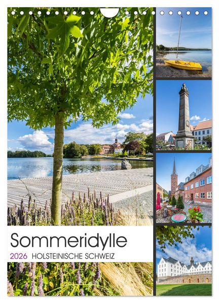HOLSTEINISCHE SCHWEIZ Sommeridylle (Wandkalender 2026 DIN A4 hoch) CALVENDO Monatskalender
