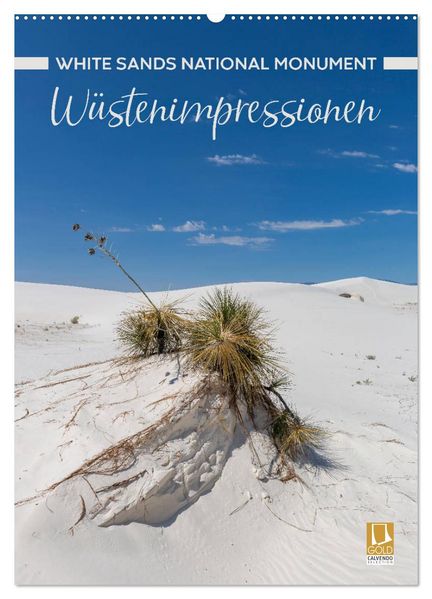 WHITE SANDS NATIONAL MONUMENT Wüstenimpressionen (Wandkalender 2026 DIN A2 hoch) CALVENDO Monatskalender