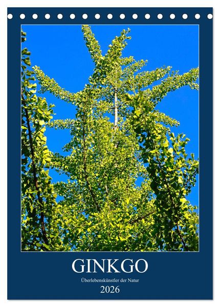 Ginkgo (Tischkalender 2026 DIN A5 hoch) CALVENDO Monatskalender