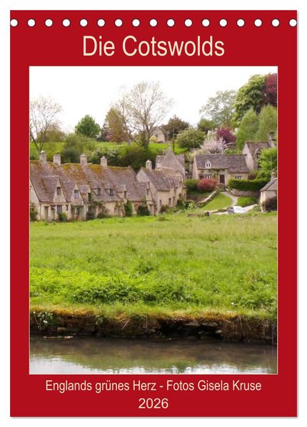Die Cotswolds Englands grünes Herz (Tischkalender 2026 DIN A5 hoch) CALVENDO Monatskalender