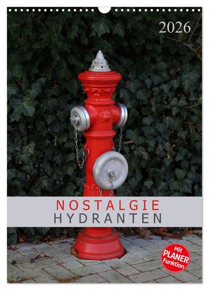 Nostalgie Hydranten (Wandkalender 2026 DIN A3 hoch) CALVENDO Monatskalender