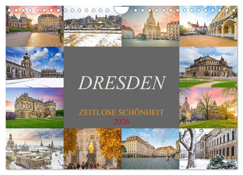 Dresden - zeitlose Schönheit (Wandkalender 2026 DIN A4 quer) CALVENDO Monatskalender