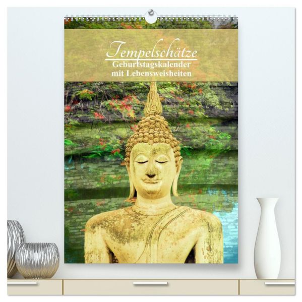 Tempelschätze (hochwertiger Premium Wandkalender 2026 DIN A2 hoch) Kunstdruck in Hochglanz