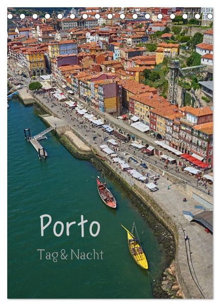 Porto Tag und Nacht (Tischkalender 2026 DIN A5 hoch) CALVENDO Monatskalender