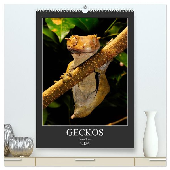GECKOS (hochwertiger Premium Wandkalender 2026 DIN A2 hoch) Kunstdruck in Hochglanz