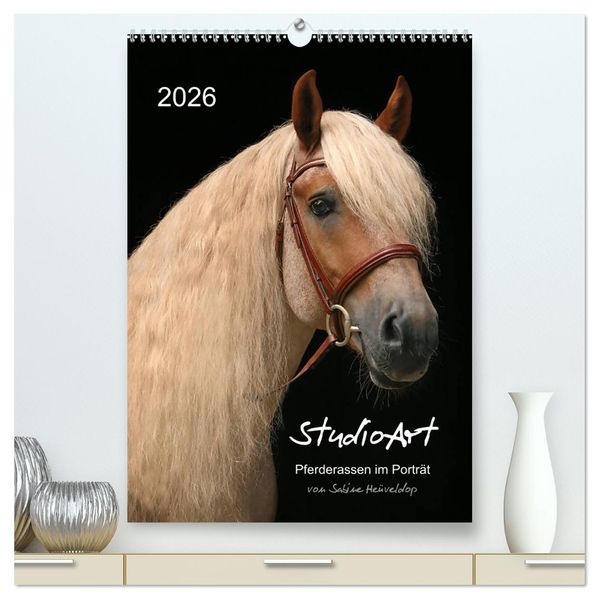 StudioArt Pferderassen im Porträt (hochwertiger Premium Wandkalender 2026 DIN A2 hoch) Kunstdruck in Hochglanz