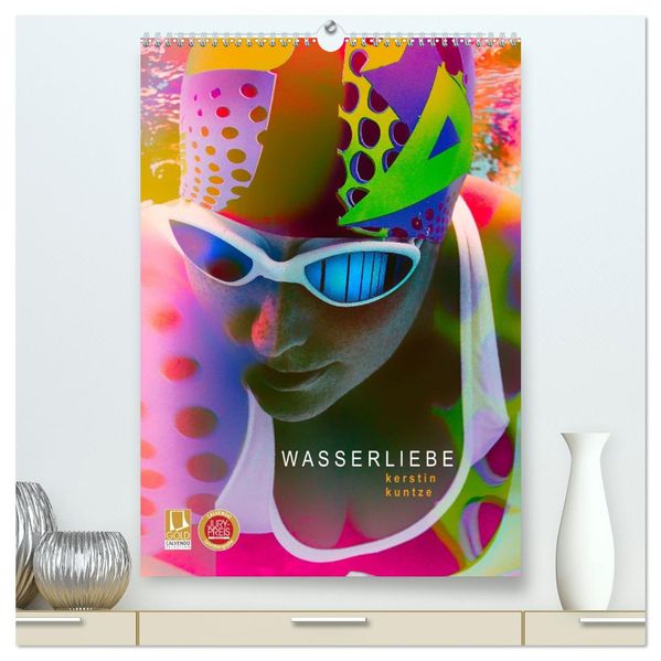 WASSERLIEBE (hochwertiger Premium Wandkalender 2026 DIN A2 hoch) Kunstdruck in Hochglanz