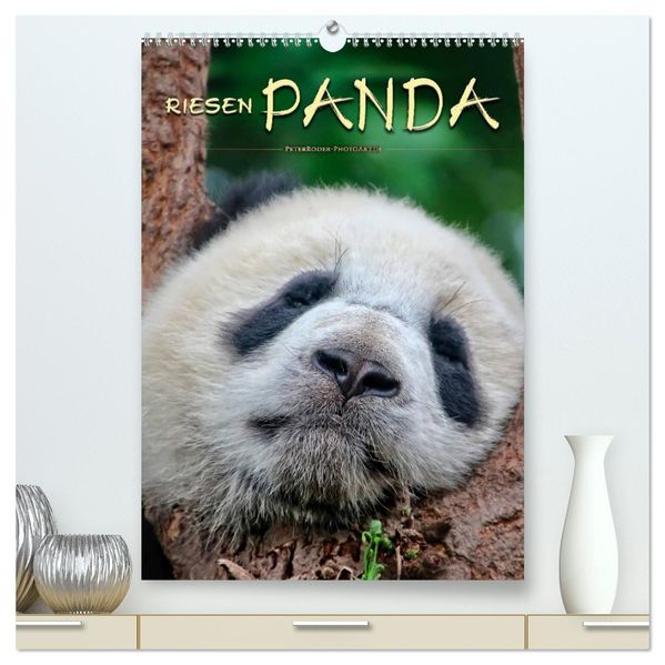 Riesenpanda (hochwertiger Premium Wandkalender 2026 DIN A2 hoch) Kunstdruck in Hochglanz