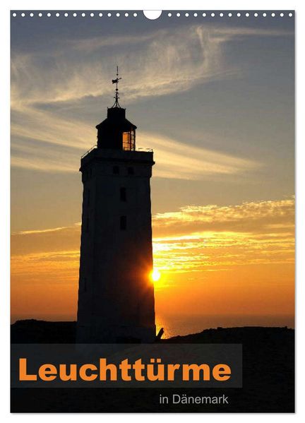 Leuchttürme in Dänemark (Wandkalender 2026 DIN A3 hoch) CALVENDO Monatskalender
