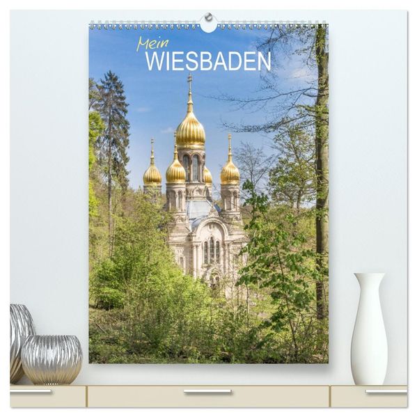 Mein Wiesbaden (hochwertiger Premium Wandkalender 2026 DIN A2 hoch) Kunstdruck in Hochglanz