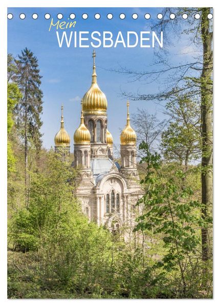 Mein Wiesbaden (Tischkalender 2026 DIN A5 hoch) CALVENDO Monatskalender