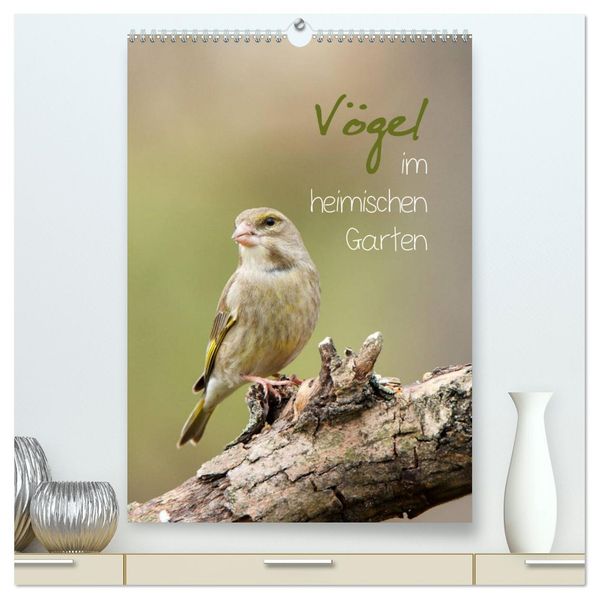 Vögel im heimischen Garten (hochwertiger Premium Wandkalender 2026 DIN A2 hoch) Kunstdruck in Hochglanz