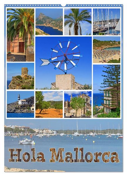 Hola Mallorca (Wandkalender 2026 DIN A2 hoch) CALVENDO Monatskalender