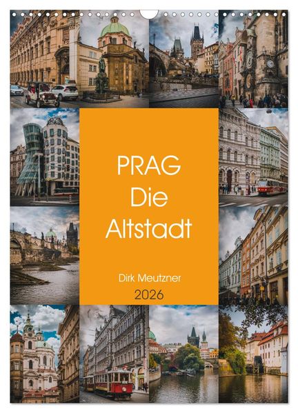 Prag - Die Altstadt (Wandkalender 2026 DIN A3 hoch) CALVENDO Monatskalender