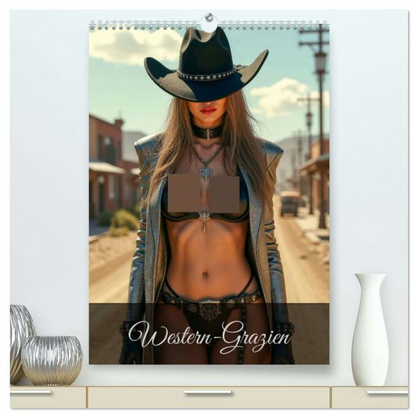 Western-Grazien (hochwertiger Premium Wandkalender 2026 DIN A2 hoch) Kunstdruck in Hochglanz