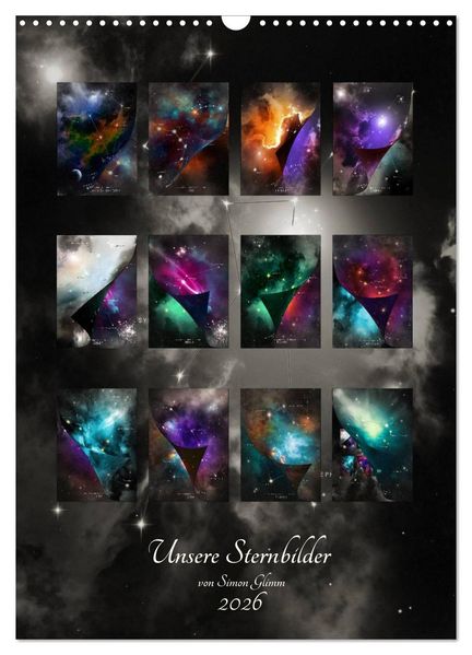 Unsere Sternbilder (Wandkalender 2026 DIN A3 hoch) CALVENDO Monatskalender