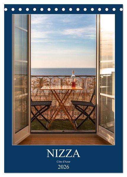 Nizza - Cote d'Azur 2026 (Tischkalender 2026 DIN A5 hoch) CALVENDO Monatskalender