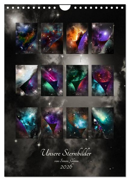 Unsere Sternbilder (Wandkalender 2026 DIN A4 hoch) CALVENDO Monatskalender