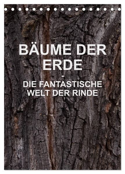 BÄUME DER ERDE - DIE FANTASTISCHE WELT DER RINDE (Tischkalender 2026 DIN A5 hoch) CALVENDO Monatskalender