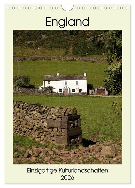 England - Einzigartige Kulturlandschaften (Wandkalender 2026 DIN A4 hoch) CALVENDO Monatskalender