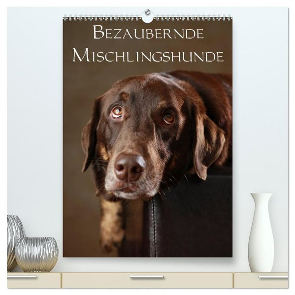 Bezaubernde Mischlingshunde (hochwertiger Premium Wandkalender 2026 DIN A2 hoch) Kunstdruck in Hochglanz