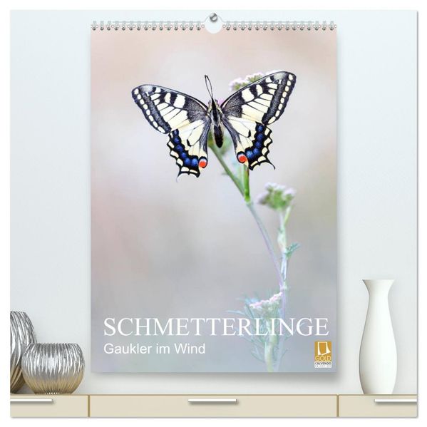 Schmetterlinge - Gaukler im Wind (hochwertiger Premium Wandkalender 2026 DIN A2 hoch) Kunstdruck in Hochglanz