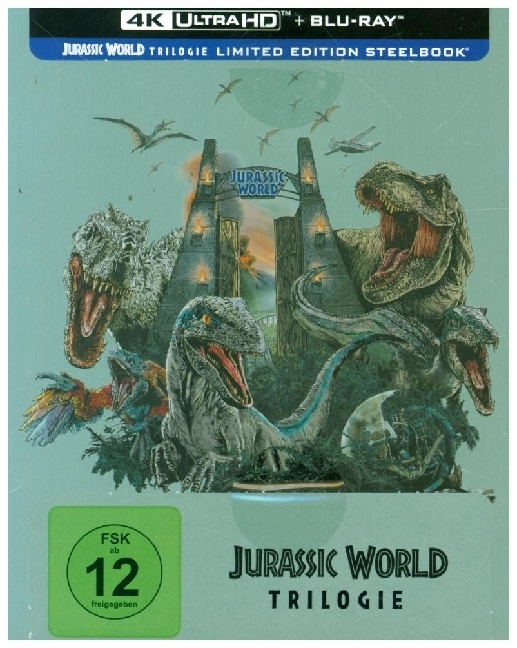 JURASSIC WORLD 3 FILM BOXSET3 4K UHD-Blu-ray + 3 Blu-ray