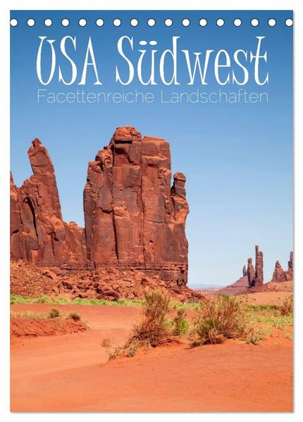 USA Südwest Facettenreiche Landschaften (Tischkalender 2026 DIN A5 hoch) CALVENDO Monatskalender