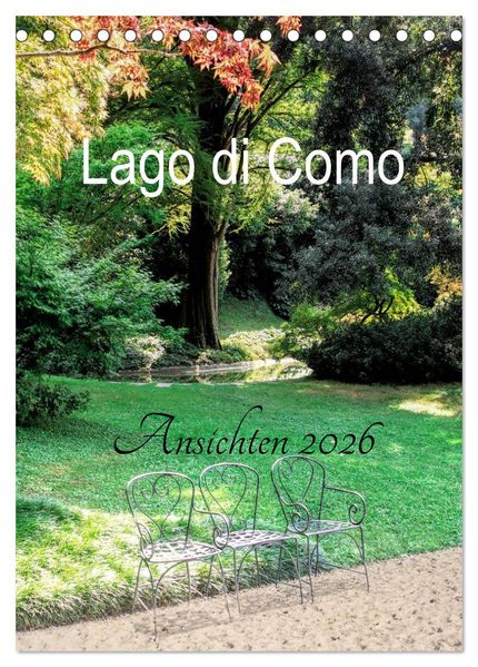 Lago di Como Ansichten 2026 (Tischkalender 2026 DIN A5 hoch) CALVENDO Monatskalender
