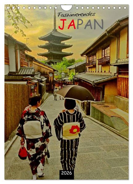Faszinierendes Japan 2026 (Wandkalender 2026 DIN A4 hoch) CALVENDO Monatskalender