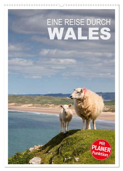 Eine Reise durch Wales (Wandkalender 2026 DIN A2 hoch) CALVENDO Monatskalender