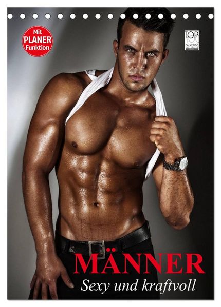 Männer - Sexy und kraftvoll (Tischkalender 2026 DIN A5 hoch) CALVENDO Monatskalender