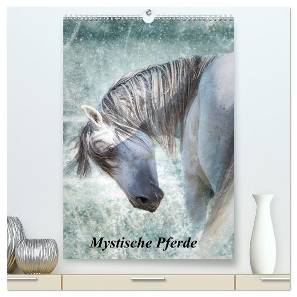 Mystische Pferde (hochwertiger Premium Wandkalender 2026 DIN A2 hoch) Kunstdruck in Hochglanz