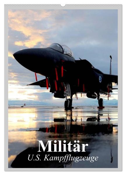 Militär. U.S. Kampfflugzeuge (Wandkalender 2026 DIN A2 hoch) CALVENDO Monatskalender