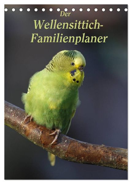 Der Wellensittich-Familienplaner (Tischkalender 2026 DIN A5 hoch) CALVENDO Monatskalender