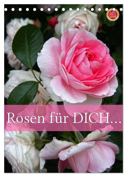 Rosen für DICH / Geburtstagskalender (Tischkalender 2026 DIN A5 hoch) CALVENDO Monatskalender