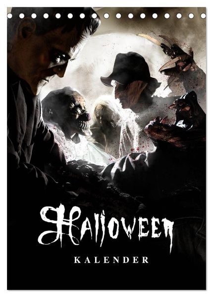 Halloween Optische Illusionen - Kalender 2026 (Tischkalender 2026 DIN A5 hoch) CALVENDO Monatskalender