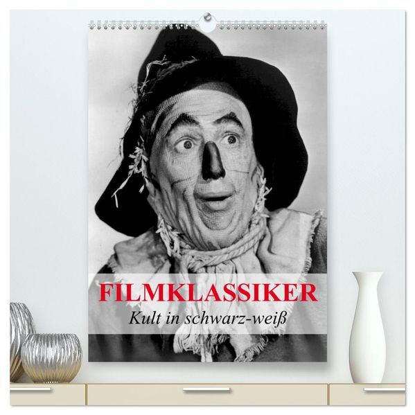 Filmklassiker - Kult in schwarz-weiß (hochwertiger Premium Wandkalender 2026 DIN A2 hoch) Kunstdruck in Hochglanz