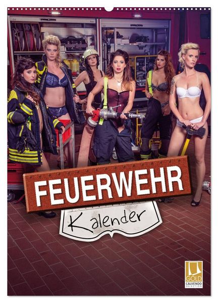 Feuerwehrkalender 2026 (Wandkalender 2026 DIN A2 hoch) CALVENDO Monatskalender