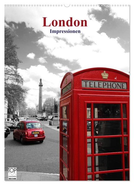 London - Impressionen (Wandkalender 2026 DIN A2 hoch) CALVENDO Monatskalender
