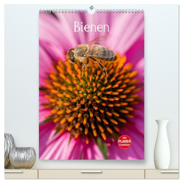 Bienenplaner (hochwertiger Premium Wandkalender 2026 DIN A2 hoch) Kunstdruck in Hochglanz