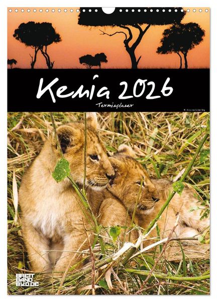 Kenia - Terminplaner (Wandkalender 2026 DIN A3 hoch) CALVENDO Monatskalender