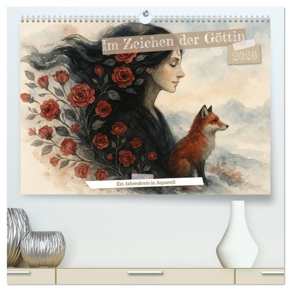 Im Zeichen der Göttin (hochwertiger Premium Wandkalender 2026 DIN A2 quer) Kunstdruck in Hochglanz