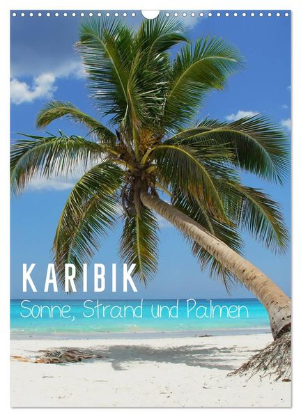 Karibik - Sonne Strand und Palmen (Wandkalender 2026 DIN A3 hoch) CALVENDO Monatskalender