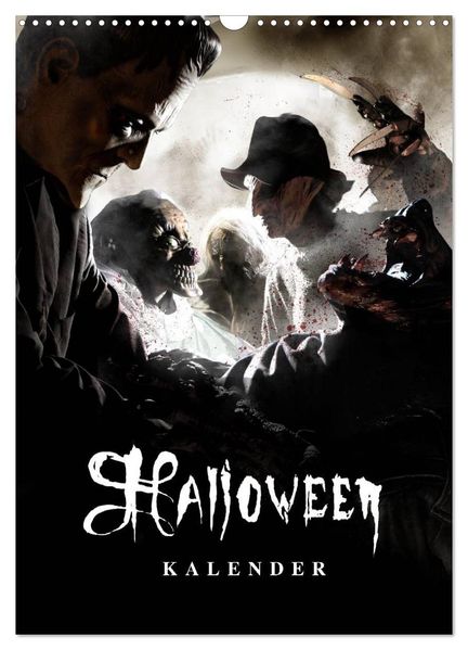 Halloween Optische Illusionen - Kalender 2026 (Wandkalender 2026 DIN A3 hoch) CALVENDO Monatskalender