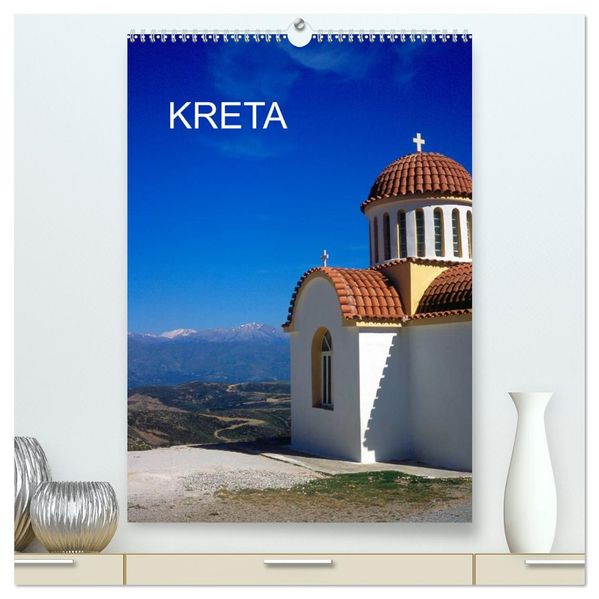 KRETA (hochwertiger Premium Wandkalender 2026 DIN A2 hoch) Kunstdruck in Hochglanz
